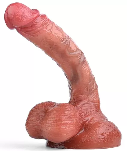 Curved Big Dildo 16 x 3.6cm Brown – 1/9