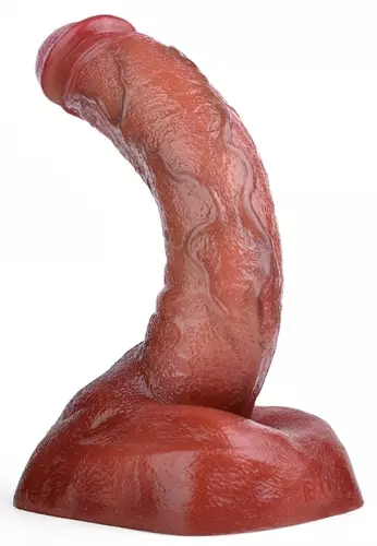 Dildo Curved Base 20 x 4,5cm Braun – 2/9