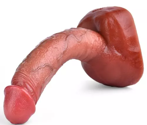 Dildo Curved Base 20 x 4,5cm Braun – 9/9