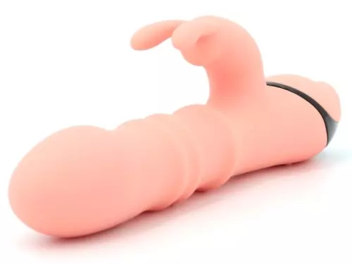Vibro Rabbit Thrusties 13 x 3,8 cm Lachs – 3/3