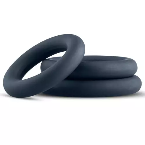 Set aus 3 Cockrings Boners Silikon 9 mm – 1/7
