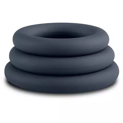 Set aus 3 Cockrings Boners Silikon 9 mm – 6/7