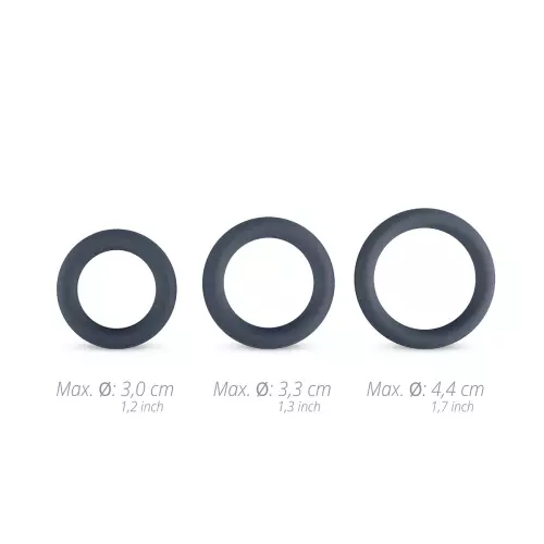 Set aus 3 Cockrings Boners Silikon 9 mm – 7/7
