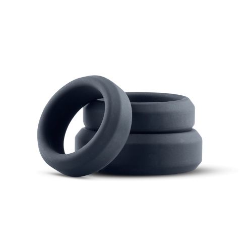 Set of 3 Boners Silicone Cockrings