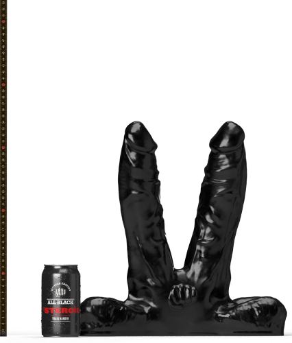 ABS03 Teamwork All Black Steroïd Double Dildo 25 x 7cm