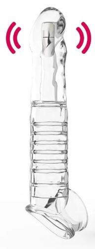 Gaine du pénis vibrante Ardyvizz 20 x 4 cm Transparente
