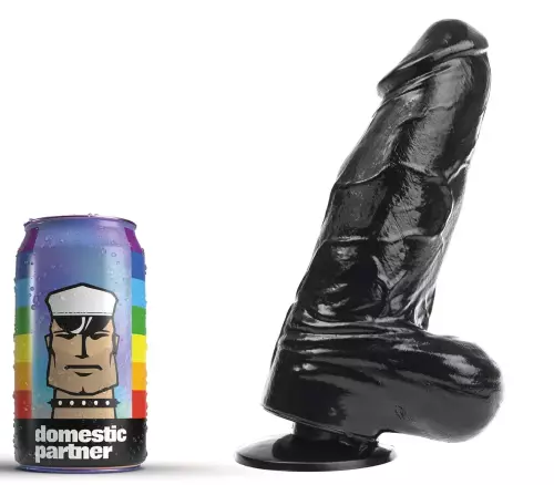 Dildo DP91B Panzer Zwart M 15 x 6cm – 1/4