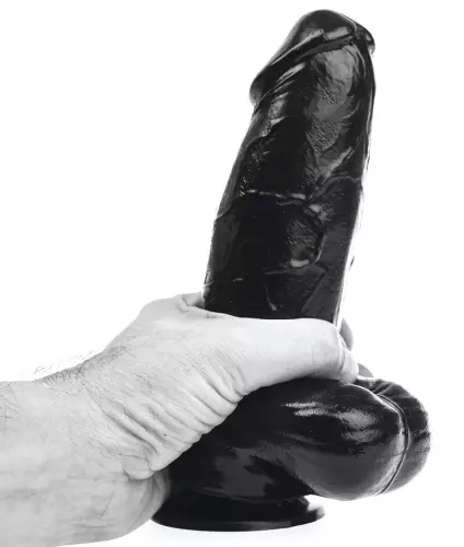 Dildo DP91B Panzer Zwart M 15 x 6cm – 2/4