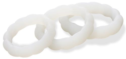 Lot de 3 Cockrings souples TORTICK Phosphorescents