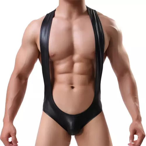 Rugloze Singlet Totomoto Zwart – 1/3