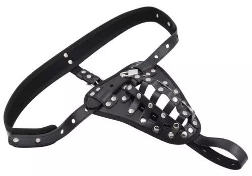 Belt Full Black Chastity Belt – 3/4