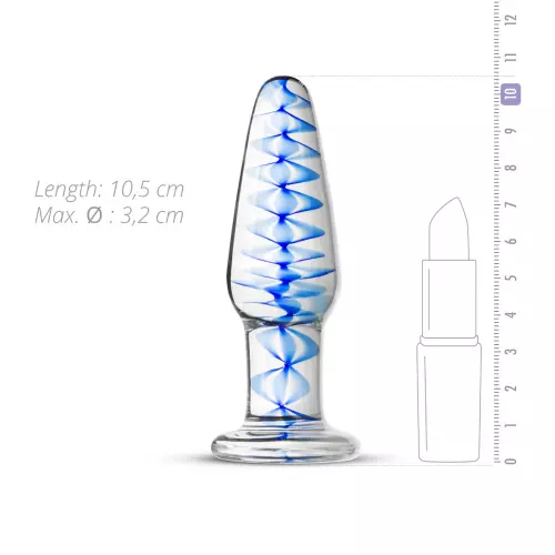 Glasplugg Nr. 23 - 10,5 x 3,2 cm – 4/11