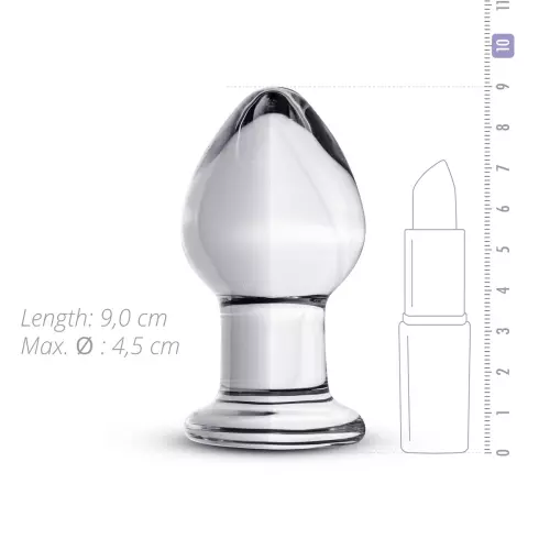 Glazen Plug nr. 26 - 9 x 4.3 cm – 4/16