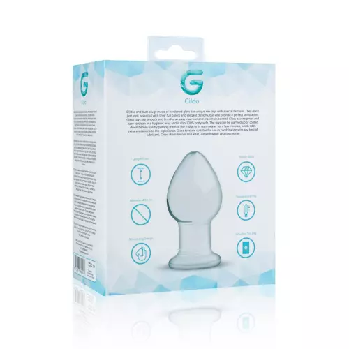 Glazen Plug nr. 26 - 9 x 4.3 cm – 5/16