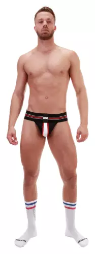 Jockstrap Denis Zwart-Wit – 3/4