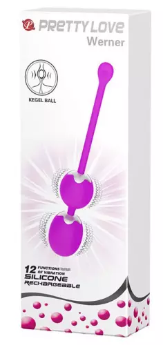 Vibrierende Lustperlen Werner Violett - 3,4 cm – 2/8