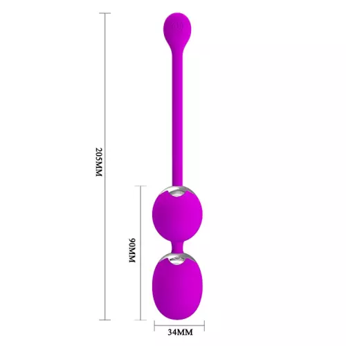 Vibrierende Lustperlen Werner Violett - 3,4 cm – 5/8