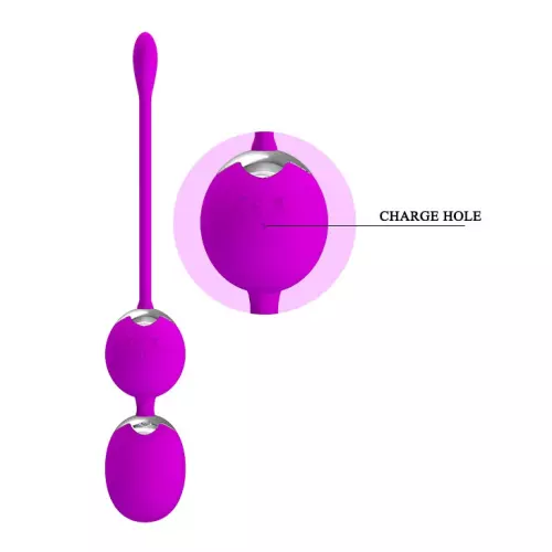 Vibrierende Lustperlen Werner Violett - 3,4 cm – 7/8