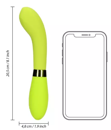 Vibrator G-Spot Vibrator 20,5 cm Grün – 7/8