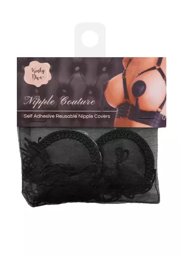 Teptakljes Satijn met Pompoen Nipple Couture Zwart – 4/4