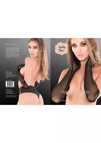 Seductive Transparent Long Gloves Black – 5/5