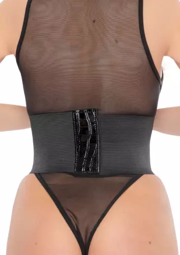 Laced Croco Corset Cinchery Black – 2/4