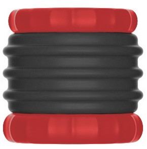 Ballstretcher Soqlo 35 mm - Hauteur 5 cm Noir-Rouge