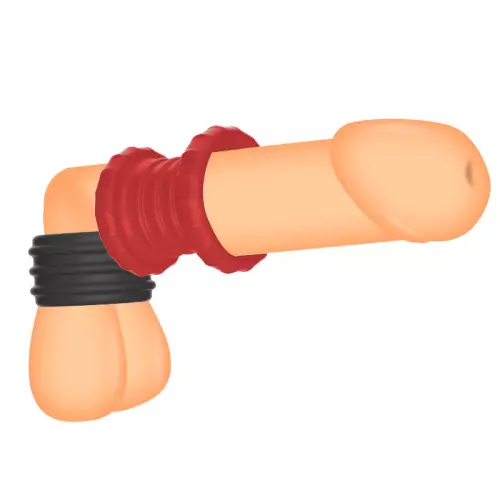 Ballstretcher Soqlo 35 mm - Height 5 cm Black-Red – 3/4