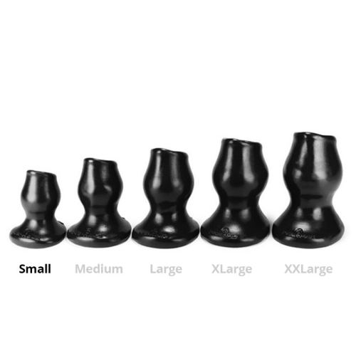 Plug Tunnel Pig-Hole schwarz Small - 7 x 4,5 cm