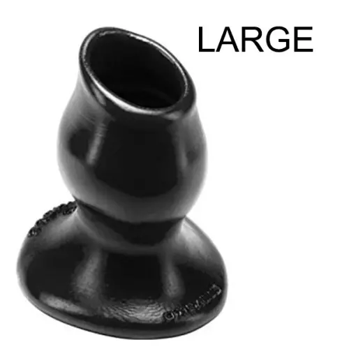 Plug Tunnel Pig-Hole schwarz Large - 9 x 7 cm – 3/6