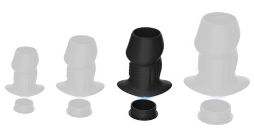 Plug Tunnel avec Bouchon Euhlo L 7.5 x 5 cm Noir