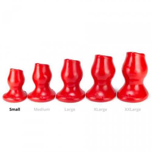 Plug Tunnel Pig-Hole rot Small - 7 x 4,5 cm