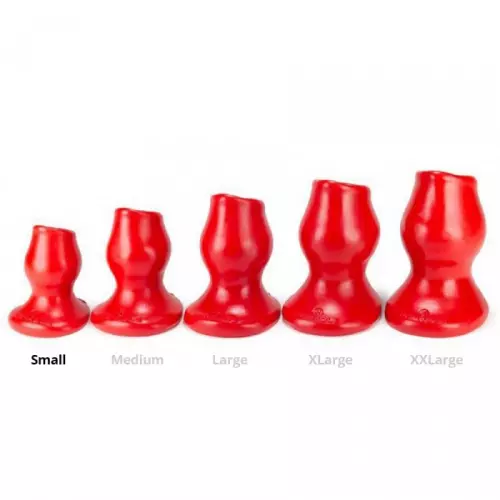 Plug Tunnel Pig-Hole rot Small - 7 x 4,5 cm – 1/6