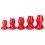 Plug Tunnel Pig-Hole rot Small - 7 x 4,5 cm – 4/6