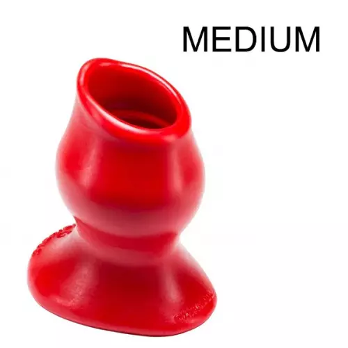 Plug Tunnel Pig-Hole rot Medium - 8 x 5,5 cm – 3/5