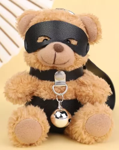 Beari Bell Plush Bear Keychain Black – 2/10