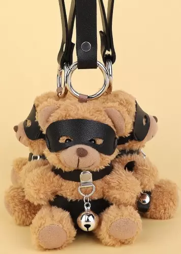 Beari Bell Plush Bear Keychain Black – 4/10