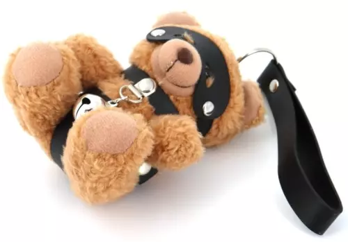 Beari Bell Plush Bear Keychain Black – 9/10