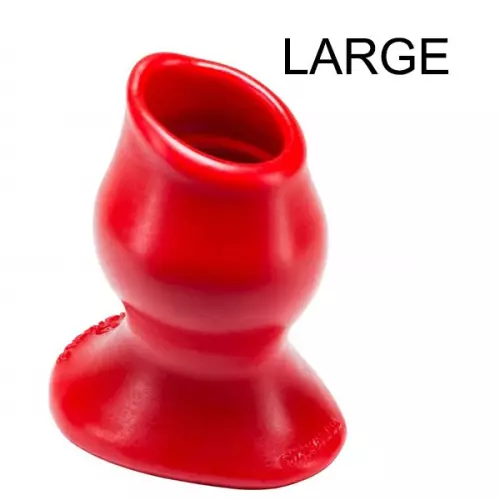 Plug Tunnel Pig-Hole rot Large - 9 x 7 cm – 3/6