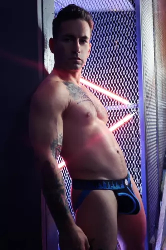 Equalizer Jockstrap Black-Blue – 4/16