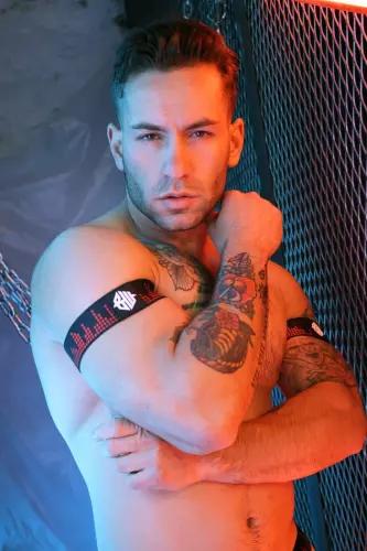 Armbänder Equalizer Schwarz-Rot – 9/12