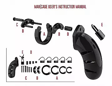 Keuschheit ManCage Modell 01 9 x 4,2cm – 4/4