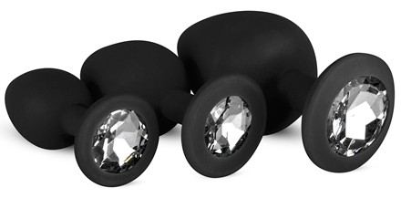 Pakket van 3 juwelen plugs