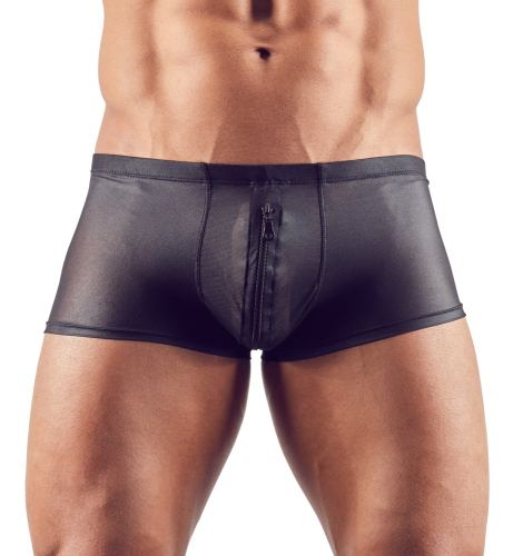 Shorty sexy à zip Hileo Noir