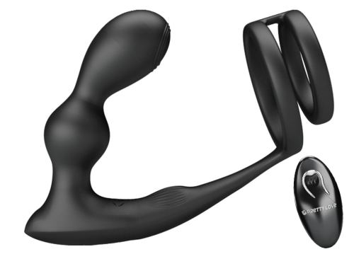 Cockring Plug Marshall Pretty Love 7.5 x 2.7 cm Noir
