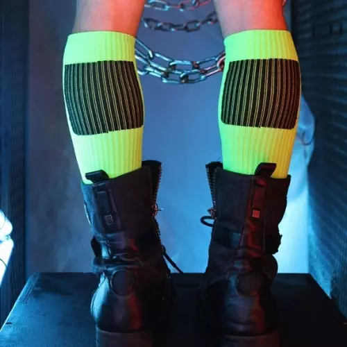 Hypnotix High Socks Black-Neon Green – 2/6
