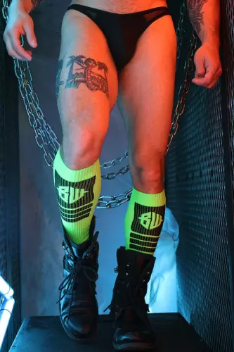 Hypnotix High Socks Black-Neon Green – 4/6