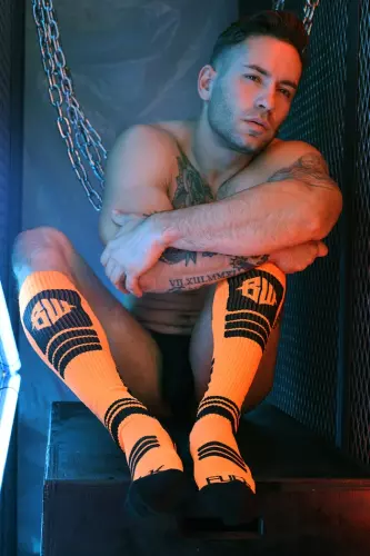 Hypnotix High Socks Black-Orange – 3/5
