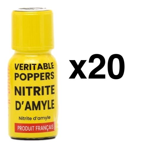 Veritable Poppers Nitrite d'Amyle 15ml x20