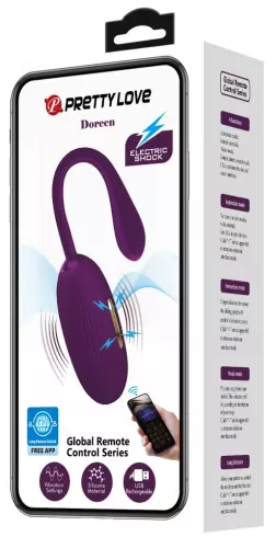 Vibrierende Ei Verbunden Elektro Doreen 7 x 3.4 cm Pflaume – 2/8